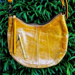 Frye Yellow Crossbody, gently used